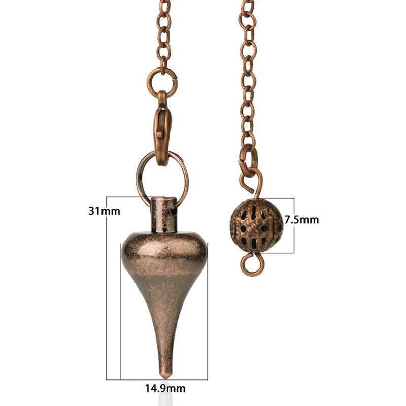La Goutte — Pendule de radiesthésie en goutte métal