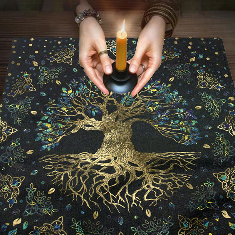 L'Autel — Tapis cartes divinatoire en velours | AURÆN